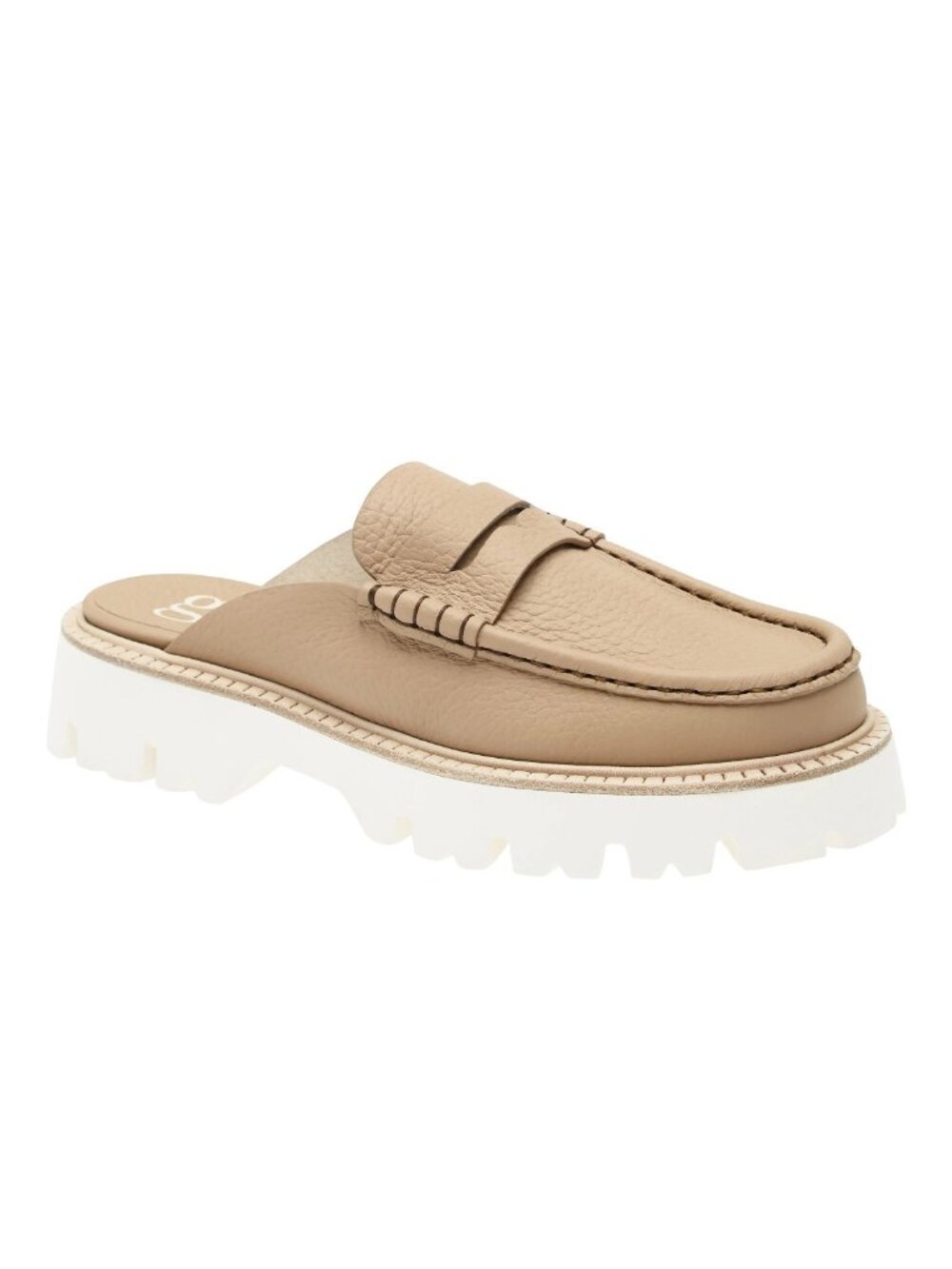 $650 Pedro Garcia Savy Loafer Mule SLIDE PLATFORM TAN LEATHER 36 (DD4)